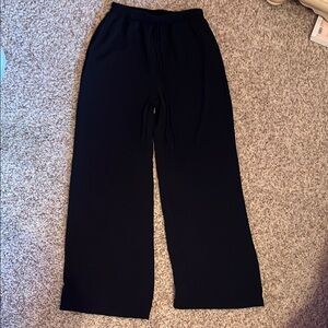 Black Wide-Leg Pants